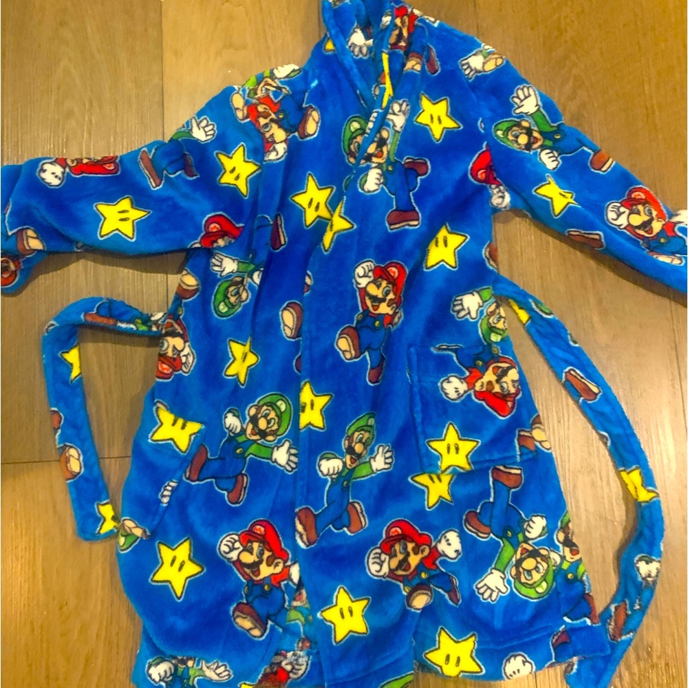 MARIO fleece bathrobe